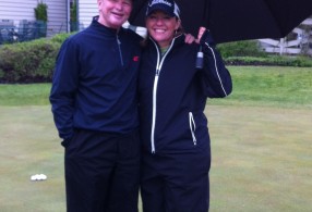 Leighann Albaugh got to meet the king of short game practice