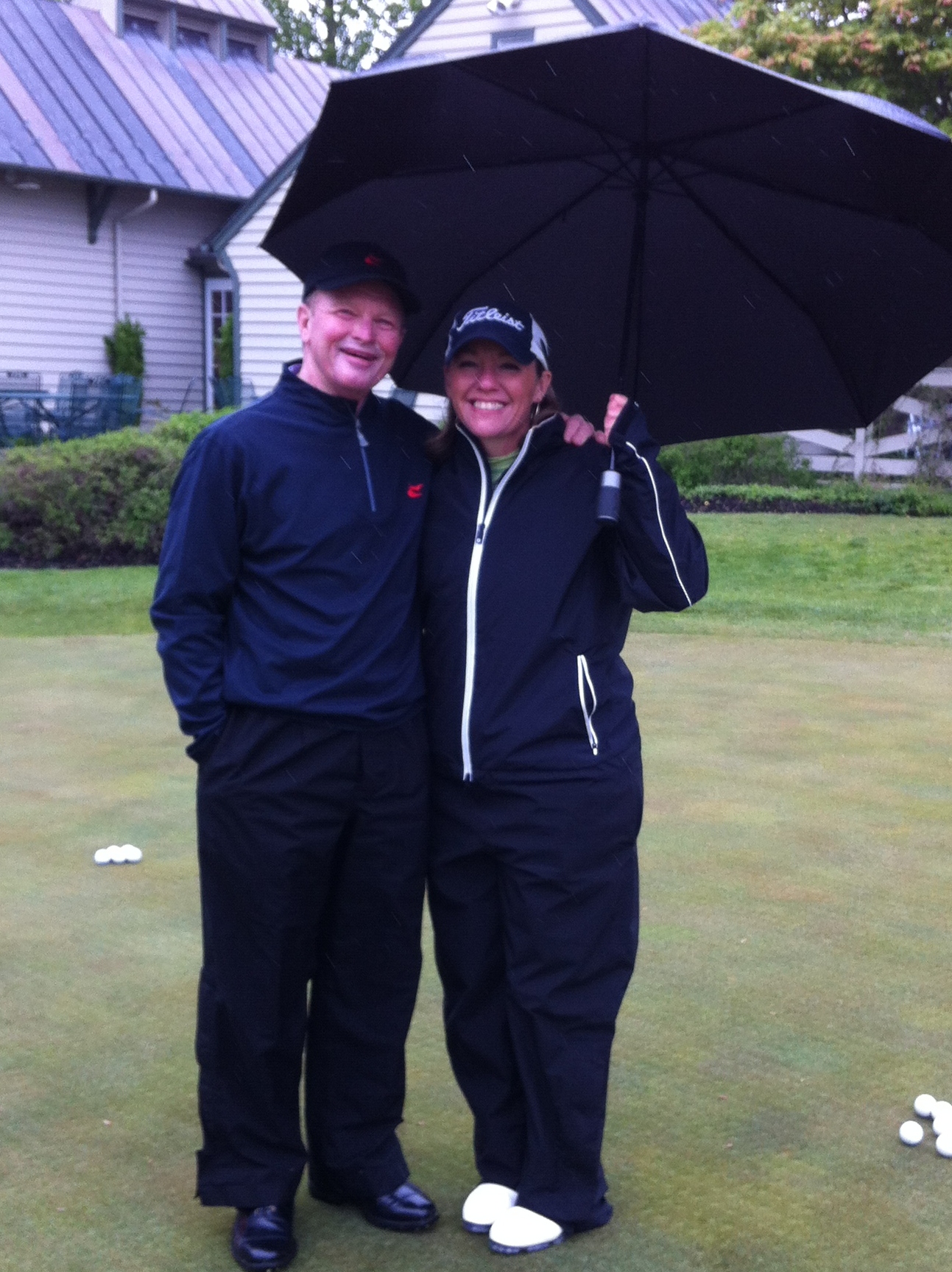 Leighann Albaugh got to meet the king of short game practice