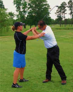 Leighann Albaugh teaches golf to men and women Leighann Albaugh is a PGA golf professional who teaches golf lessons to men, women and children in Richmond Virginia